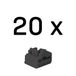 LINDY 47892 RJ45-poortsloten Zwart