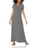 Amazon Essentials Dames Maxi-jurk met korte mouwen