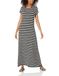 Amazon Essentials Dames Maxi-jurk met korte mouwen