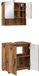 vidaXL Badkamermeubel Set - 2-delig - Oud Hout - 61 x 35 x 64 cm