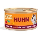 Edgard & Cooper Edgard & Cooper nat kattenvoer Adult brokjes in saus kip 36x85 g