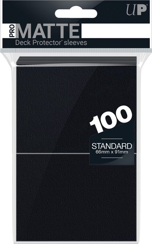 Ultra Pro Sleeves Matte Standaard Zwart 100 stuks