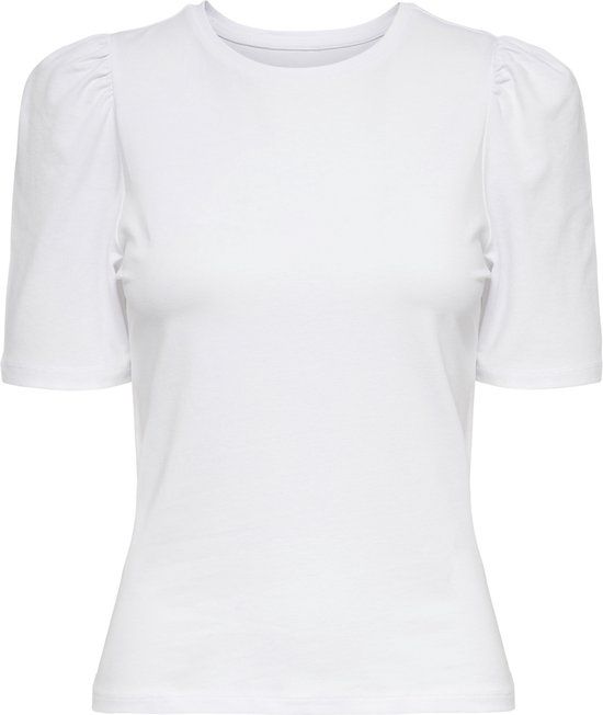 ONLY ONLLIVE LOVE 2/4 PUFFTOP JRS NOOS Women's Top - White - Size XS