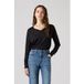 Levi's Petal Vneck Sweater Caviar Triblend
