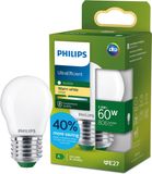 Philips LED Philips UltraEfficient LED lamp - 25W - E27 fitting - Warmwit licht: 2700K - Helder glas - P45 kogellamp - Lange levensduur