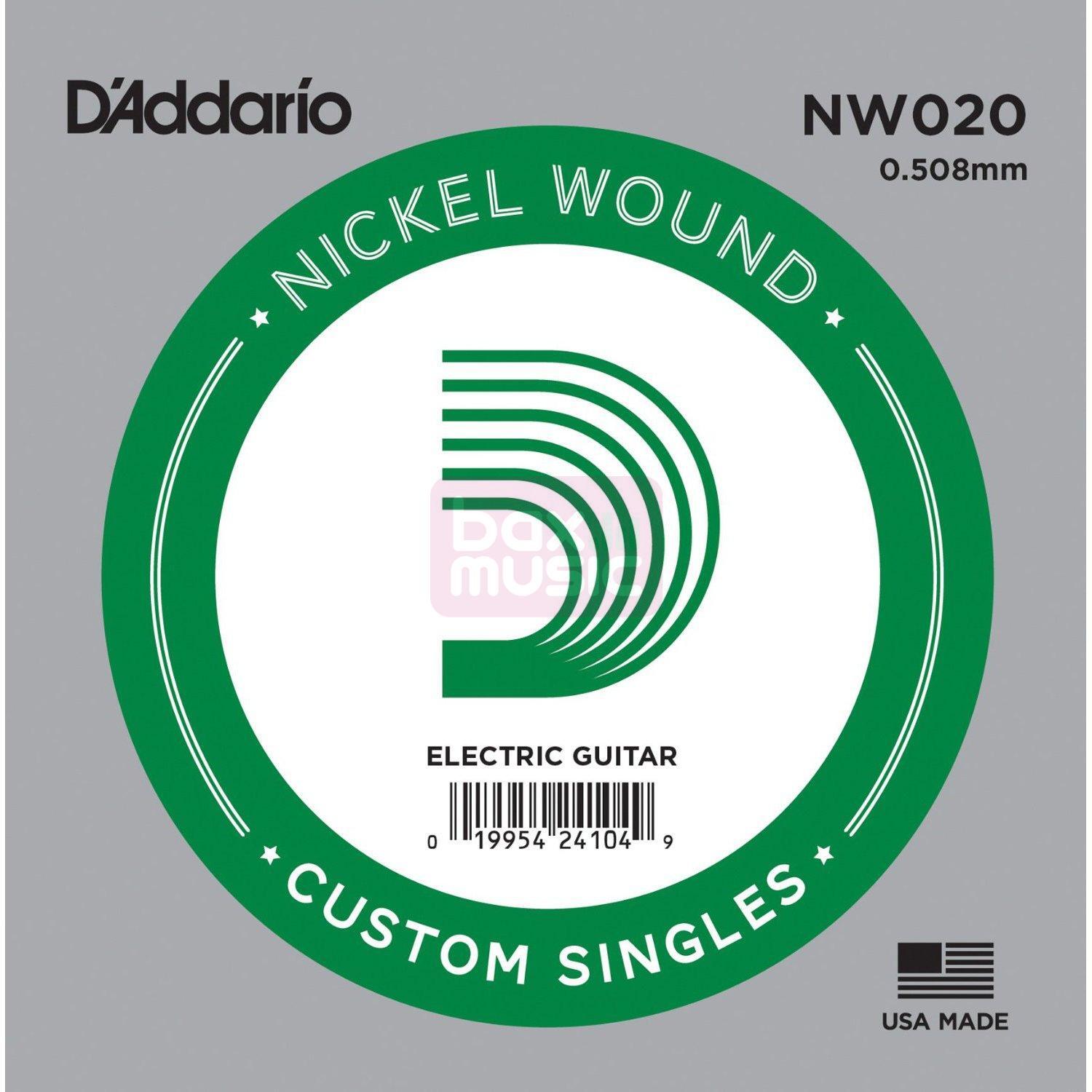 D'ADDARIO Daddario NW020 losse snaar voor ak. en elektrische gitaar