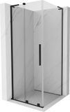 Mexen Velar L cabine de douche porte coulissante 100 x 100 cm, transparent, noir