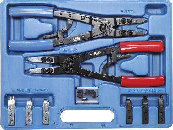 BGS Borgringtangset verwisselbare top 10 delig