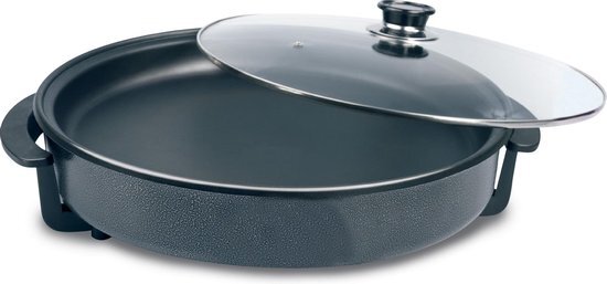 Techwood Elektrische Hapjespan TP3842- Pizza pan - Multifunctionele cooker - Ø 38 cm