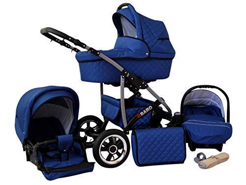 SaintBaby Kinderwagen 3in1 2in1 Set Isofix Buggy Autostoeltje Q-Step by blue 2in1 zonder autostoel