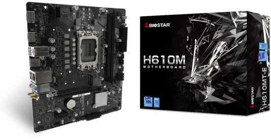 Biostar H610MT-E moederbord Intel H610 LGA 1700 micro ATX