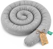 Serpentijnkussen ASE Spolka Akcyjna XXL bedslang bedkussen voedingskussen bedrol bedrandbescherming sierkussen bedomranding slang XL handgemaakt Galaxie 300 cm Oeko-Tex-certificaat