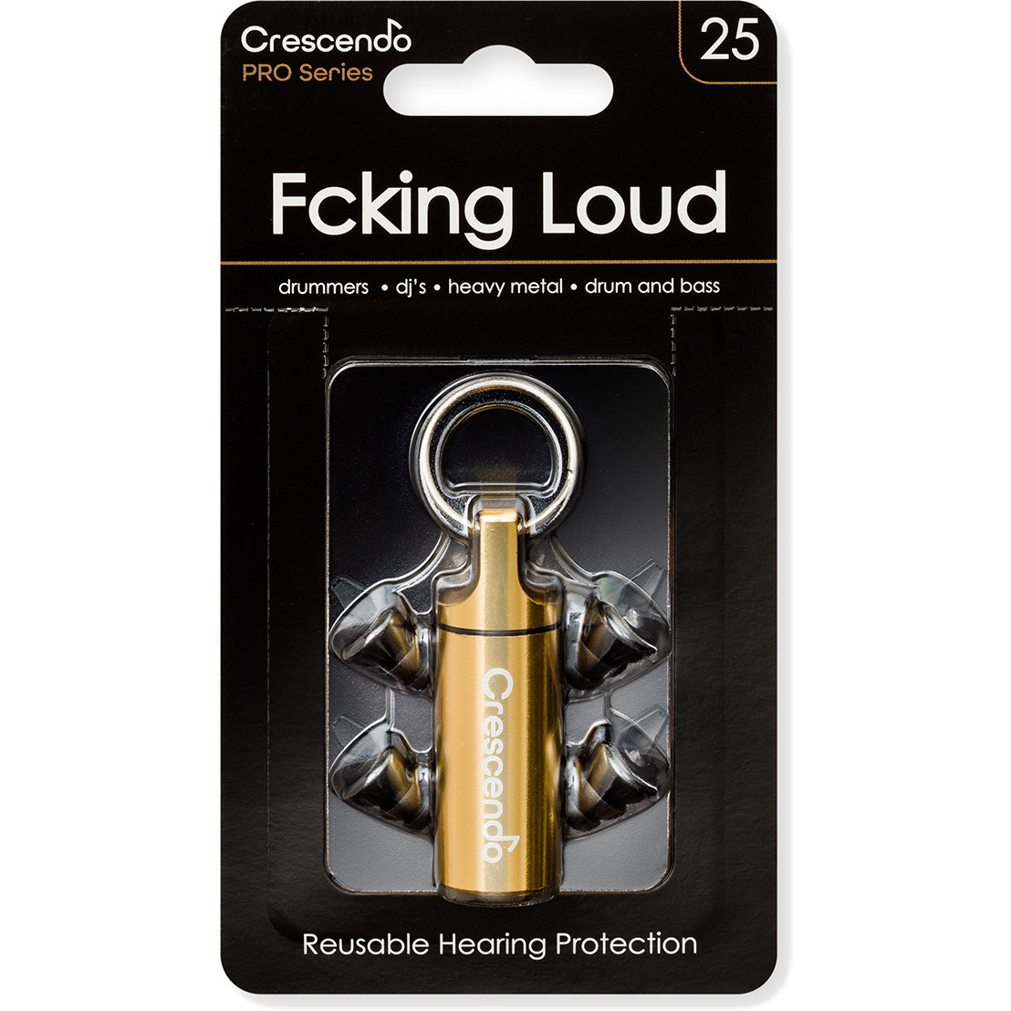 Crescendo PR-1573 PRO Fcking Loud 25 dB gehoorbescherming