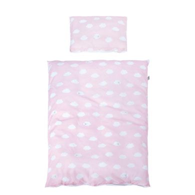Roba Beddengoed 2-delig Kleine Wolk roze 100 x 135 cm