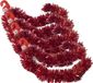 Ger Import Kerstslingers - 4x stuks - glitter rood - folie - 180 x 12 cm