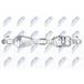 NTY NPW-NS-120 arbre de transmission avant gauche pour NISSAN Pathfinder IV (R52) pour INFINITI QX60 SUV