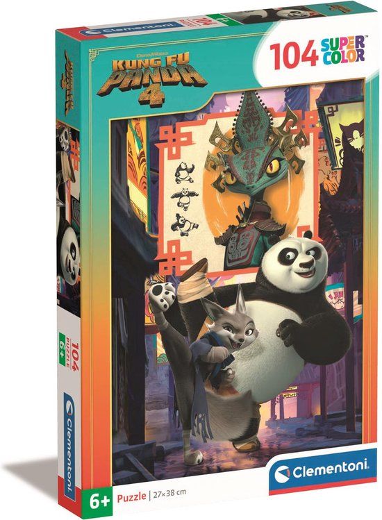 Clementoni Kung Fu Panda 104-delige Kinderpuzzel
