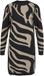 Object OBJRAY L/S robe en maille AOP NOOS, noir/AOP : Fossil Big Animal Jaquard, XS