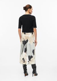 s.Oliver BLACK LABEL midi rok met print - grijs