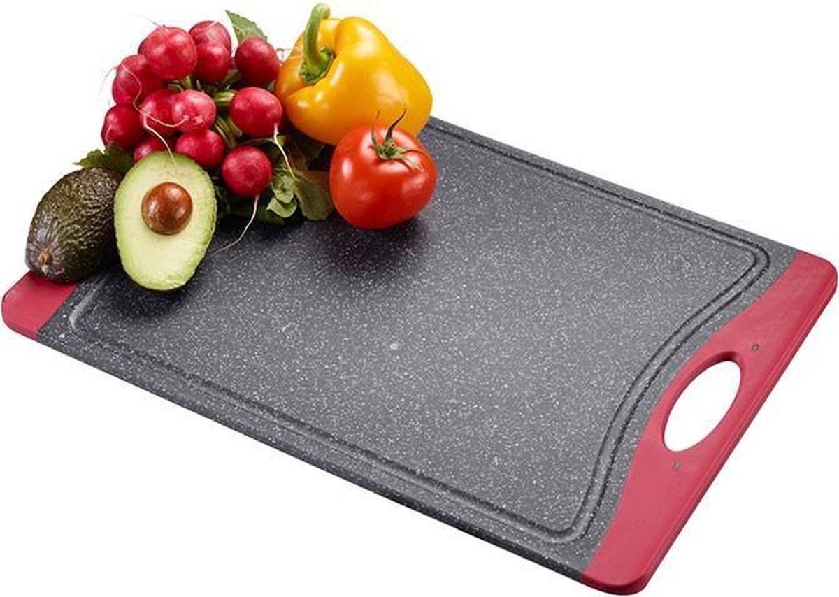 Westmark Snijplank - 37 x 25,5 cm - Antraciet/Rood