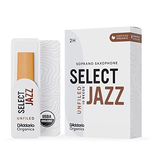 D'Addario Organic Select Jazz Unfiled Sopraansaxofoon Riet - 2 - 5 stuks