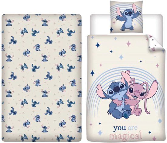 4kidsonly.eu Lilo & Stitch Dekbedset Junior Katoen Meerkleurig