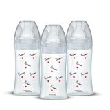 Dodie Mathilde Cabanas, anti-koliek-flessen, platte speen, 270 ml, 3 stuks