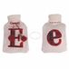 Villa d'Este Home Tivoli Warmwaterkruik, wit + rood, 2 liter