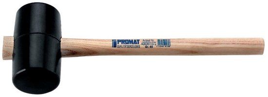 Promat Rubber hamer zwart 54 mm