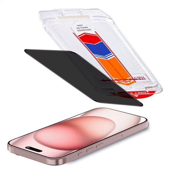 Accezz Screen Protector - Gehard Glas Privacy - Geschikt voor Apple iPhone 15 / 16