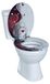 StarTech Toiletzitting - WC-zitting met automatische zachte sluiting - Houten kern - Gesloten voorkant - Stootdempende buffers - Met motief