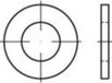 TOOLCRAFT Rondelles 6,4 mm 12 mm ISO 7089 Acier zingué par galvanisation 100 pièce(s)