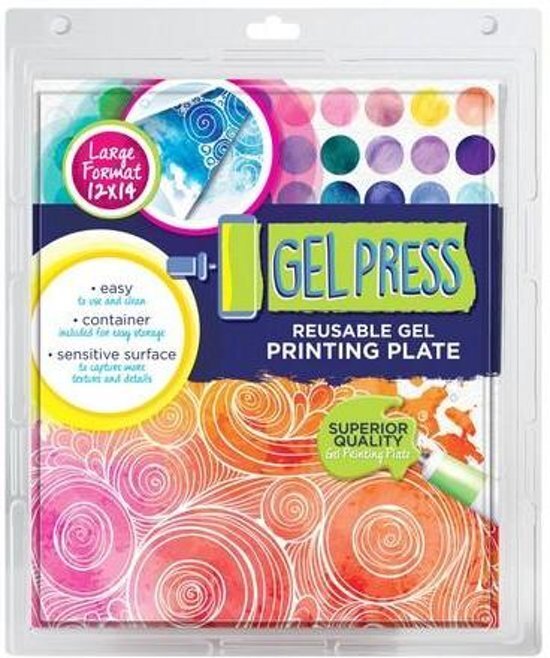 Gel Press Printing Plaat Rechthoek 30x35cm voor het Monoprinten van Kaarten en Scrapbook lay-outs