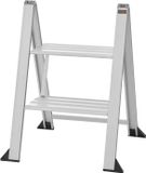 OEM Klapladder Mini, 2 treden, aluminium, 480 mm hoog, draagvermogen 150 kg