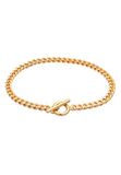 Elli - Armband - Dames curb ketting armband Ketting Basic met bar sluiting in 925 sterling zilver - Dames
