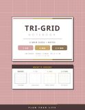Tri-Grid Notebook: 3 Grid Sizes in One Book, Notes + Graph Dual-Page, 1cm 5mm 2.5mm, 128 Pages 8.5x11