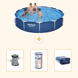Bestway Rond Steel Pro Zwembad - 366 x 76 cm - Blauw