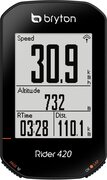 Bryton Rider 420 H Bike Computer with Heart Rate Monitor, black