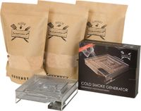 Rookplankje.nl Rookmot Assortiment met Cold Smoke Generator voor koud roken | BBQ | Rookhout | Kadopakket