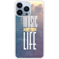 iPhone 13 Pro Bedrukt siliconen hoesje Music is life