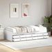 vidaXL Bedframe met opbergruimte met lade Wit 80 x 200 cm Houtvezelplaat