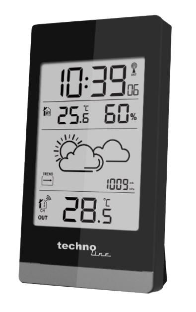 Technoline WS 9132 - Digitale weerstation - Zwart/Zilver