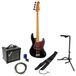 JET Guitars JJB-300 Black guitare basse électrique set de démarrage