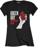 Rock Off Green Day - American Idiot Dames T-shirt - M - Zwart
