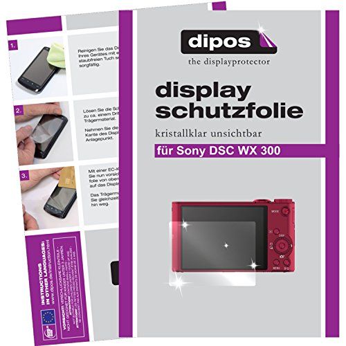 dipos I 6X beschermfolie helder compatibel met Sony DSC WX 300 folie displaybeschermfolie