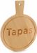 Kinvara serveerplank - bamboe - rond - met handvat - 19 cm
