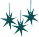 Bol Papier étoiles 3 pièces 20 cm, sarcelle