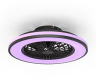 Calex Plafondventilator met LED-verlichting - Afstandsbediening met timers - RGB & Koud‑ tot Warm Wit Licht - Ø 49cm