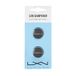 Luxilon Wilson Luxilon LXN Dampener, 2 stuks, voor tennisrackets, grijs, WRZ539000
