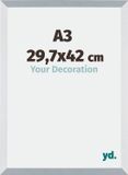 Your Decoration - Cadre photo A3 29,7x42 cm - MDF - Aluminium brossé - Mura